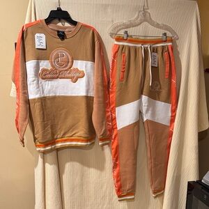 Collie Phillips New Track Suit Sweatsuit Crew Neck Sweatshirt with Matching Pant